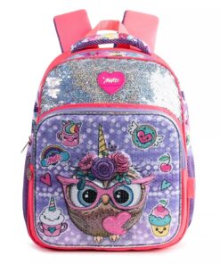 3d EVA Glitter Cute Animal Girls School Backpacks Bags - Pink