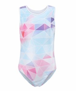 3D Pattern Gymnastic Leotard - 11-12 years