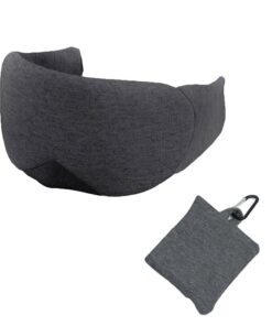 3D Soft Portable Sleep Mask Breathable Sleeping Eye Mask-Dark Gray