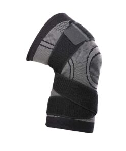 3D Weaving Knee Brace Breathable Sleeve Support (Size: XL) - Black