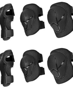 3in1 Kid Adjustable Outdoor Sport Protective Gear Skating Pad BeginnerGift - Black