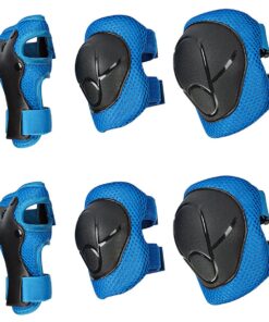 3in1 Kid Adjustable Outdoor Sport Protective Gear Skating Pad BeginnerGift - Blue