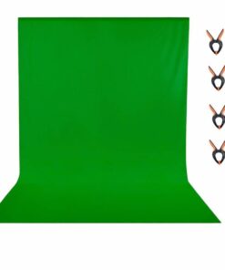 3M X 2M Photography Green Chromakey Backdrop Screen With Spring Clamps