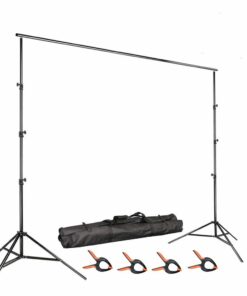 3M X 3M Adjustable Backdrop  Support System Kit with Clamps and Carry Bag