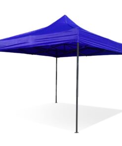 3m x 3m Steel Frame Instant Foldable Gazebo - Blue
