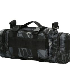 3P Military Tactical Duffle Waist Pack - Python Black