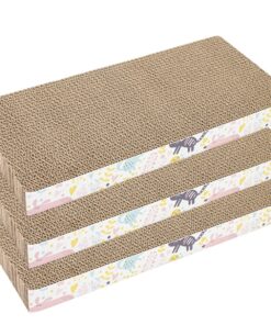 3Pc Flat Cat Scratching Pad with Catnip