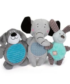 3Pcs Squeaky Dog Toys Stuffled Plush Toy for Aggressive Chewers