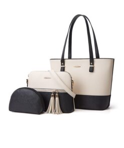 3Pieces Purse Set Handbags For Women Shoulder Bags Tote Satchel Hobo