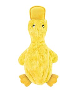 4" Crinkle and Squeaky Dog Plush Toy Chewer No Stuffing Duck Soft Squeaker
