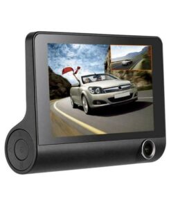 4'' HD 1080P 3 Lens Car DVR Dash Cam Vehicle Video Recorder Rearview Camera