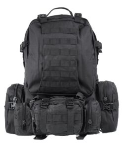 4 In 1 Outdoor Tactical Backpack - Black