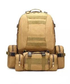 4 In 1 Outdoor Tactical Backpack - light brown