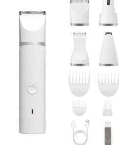 4 in 1 Pets Hair Trimmer Clipper Rechargeable for Small Pets