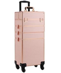 4-in-1 Portable Makeup Cosmetic Organizer Makeup Traveling case - Pink