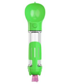 4 in 1 Portable Pet Water Feeder for Small Dogs and Cats-Light green
