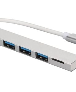4 in 1 USB C Multiport Adapter with Storage Card Port - 3Ports USB HUB + TF
