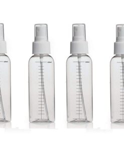 4 Pack Plastic Empty Refillable Travel Cosmetic Makeup 100ml Spray Bottles