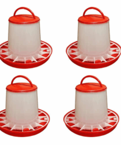 4 Pack Poultry plastic feeders 9kg