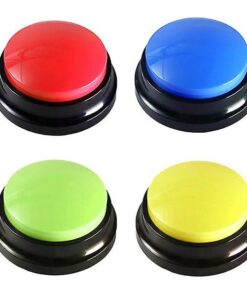 4-Pack Voice-Recordable Pet Talking Buttons