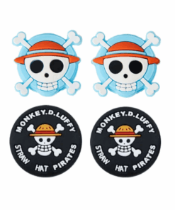 4 Pcs One Piece Anime Themed Silicone Analog Thumb Grip Stick Cover for NS