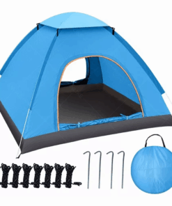 4 Person Dome Tents Camping Tent -Blue