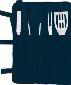 4 Piece Braai Set - Navy