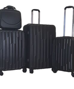 4-Piece Hard-Shell Luggage Set with Combination Lock and Spinner Wheels