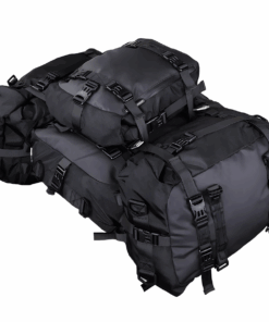 4 Pieces Motorcycle Tail Bag Waterproof Saddle Outdoor Drypack Trunk Storage
