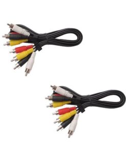 4 RCA Male To 4 RCA Male 1.2 Meter Audio Cable - 2 Pack
