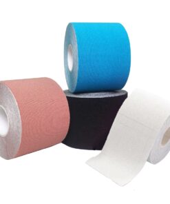 4 Rolls Kinesiology Tape Breathable Elastic Kinesiology Therapeutic Tape