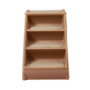 4 Step 47.5cm tall Foldable Pet Small Dog&Cat Steps Stair With Traction Mat - Brown