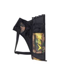4-Tubes Hip Quiver Waist Hanged Arrow Archery Carry Bag with Pockets - Camouflage
