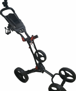 4 Wheel Golf Push Cart - Black