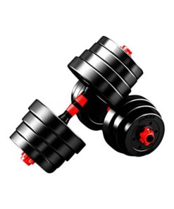 40kg Adjustable Rubber Dumbbell Weight Set