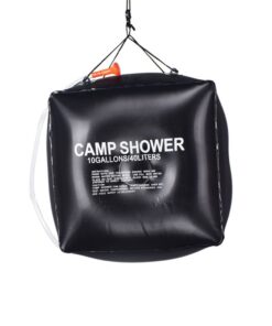 40L Black Portable Solar Shower