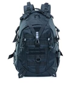 40L Rucksack Outdoor Reflective Hiking Tactical Travel Molle Backpack 900D - Black
