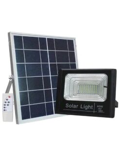 40W HOSELECT Solar-Powered Outdoor LED Spotlight with Remote Control