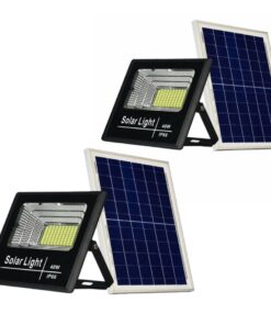 40W LED Solar Flood Light - Pack of 2