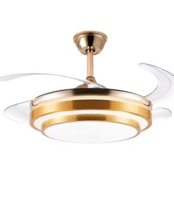 42" Gold Ceiling Fan with Lights and Remote - EMS