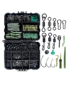 420 Piece Fishing Accessories Anti Tangle Sleeves Hook Fishing Tackle Kit