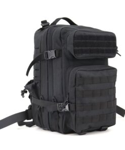45 Litre Capacity Waterproof Custom Molle Tactical Backpack - Black