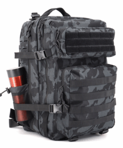 45 Litre Capacity Waterproof Custom Molle Tactical Backpack - CP Black
