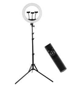 45cm LED Ring-light & Tripod Stand With  Triple Phone Clip & Remote