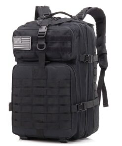 45L Hiking Backpack Military Tactical Backpack - Black