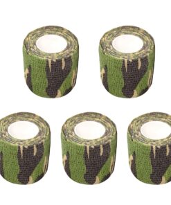 4.5m x 5cm Outdoor Elastic Camouflage Tape 5 Rolls Set for Hunting Rifle - Jungle