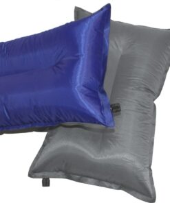 46x29cm Self Inflating Two Tone Camping Pillows & Headrests - Set of 2 - Blue