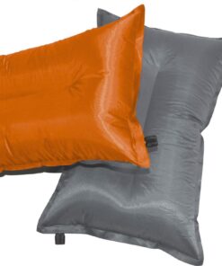 46x29cm Self Inflating Two Tone Camping Pillows & Headrests - Set of 2 - Orange