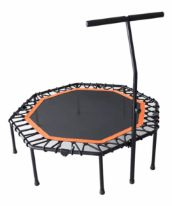 48 Inch Gym Equipment Fitness Exercise Trampoline - Black-Orange