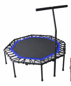 48-Inch Sports Trampoline Fitness Adjustable Handle-Blue